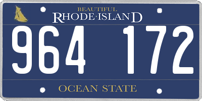 RI license plate 964172