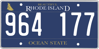 RI license plate 964177