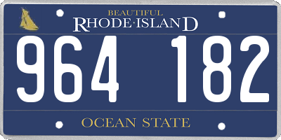 RI license plate 964182