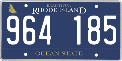 RI license plate 964185