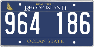 RI license plate 964186
