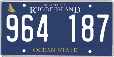 RI license plate 964187