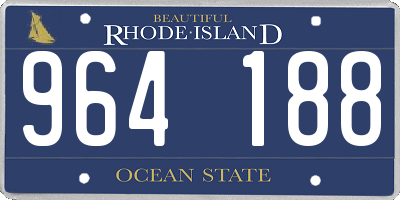 RI license plate 964188