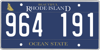 RI license plate 964191