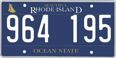 RI license plate 964195