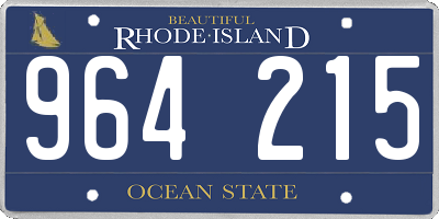 RI license plate 964215