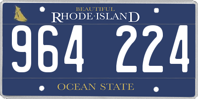 RI license plate 964224