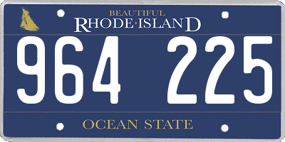 RI license plate 964225