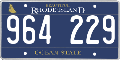 RI license plate 964229