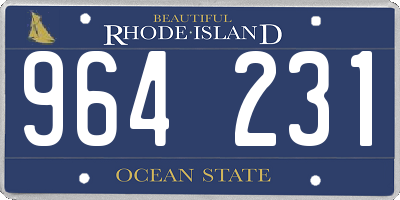 RI license plate 964231