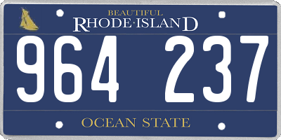 RI license plate 964237