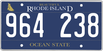 RI license plate 964238