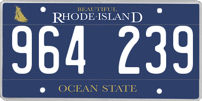 RI license plate 964239