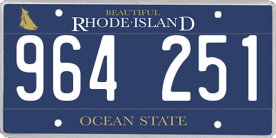 RI license plate 964251