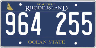 RI license plate 964255