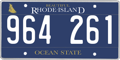 RI license plate 964261