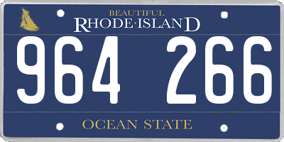 RI license plate 964266