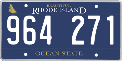 RI license plate 964271