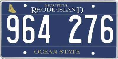 RI license plate 964276