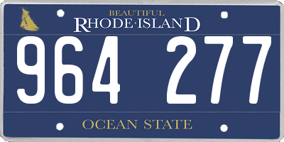 RI license plate 964277