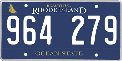 RI license plate 964279