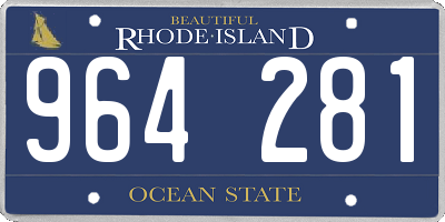 RI license plate 964281