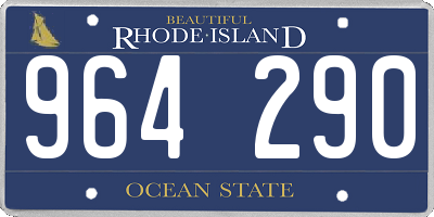 RI license plate 964290