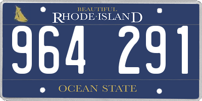 RI license plate 964291