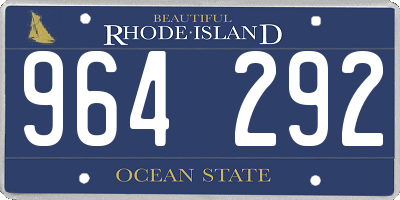 RI license plate 964292