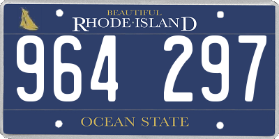 RI license plate 964297