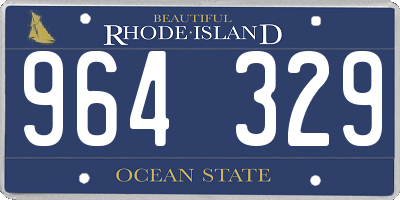 RI license plate 964329