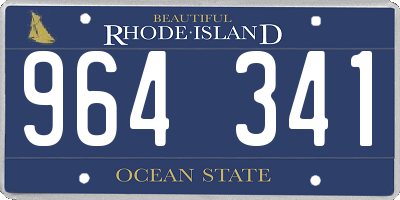 RI license plate 964341