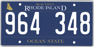 RI license plate 964348