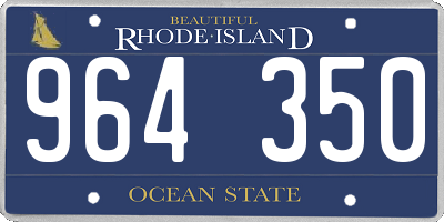 RI license plate 964350