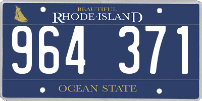 RI license plate 964371