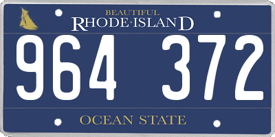 RI license plate 964372