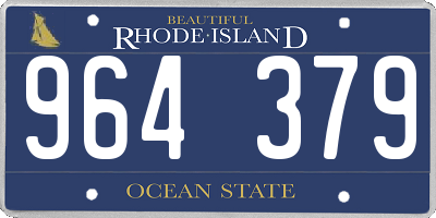 RI license plate 964379