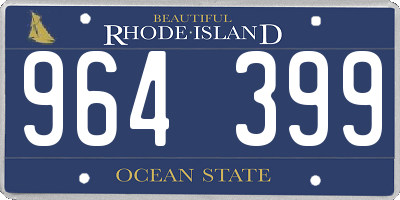 RI license plate 964399