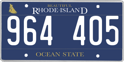RI license plate 964405