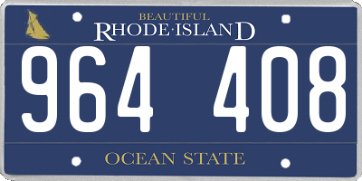 RI license plate 964408