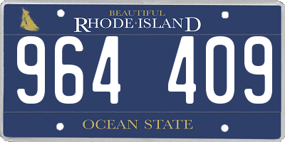 RI license plate 964409