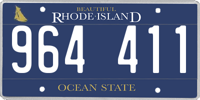 RI license plate 964411