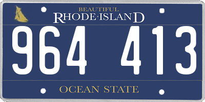 RI license plate 964413