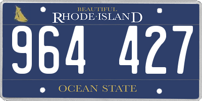 RI license plate 964427