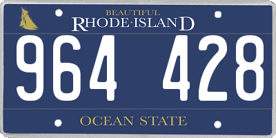 RI license plate 964428