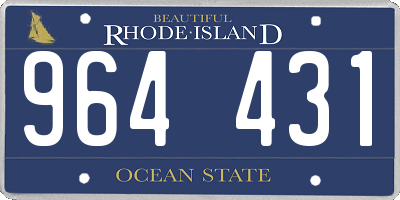 RI license plate 964431