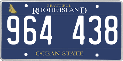 RI license plate 964438
