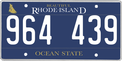 RI license plate 964439