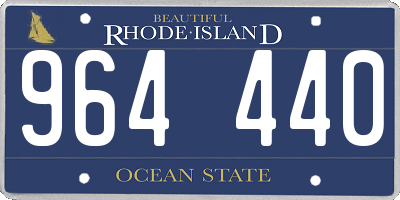 RI license plate 964440