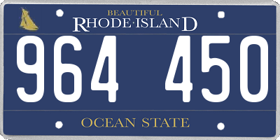RI license plate 964450